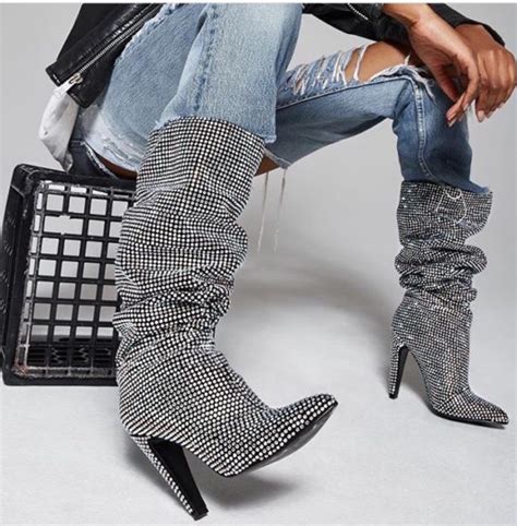 ysl crystal boot|ysl glitter boots.